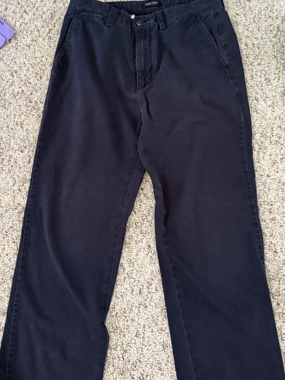 Nautica Men's Dark Navy Cotton Chinos 32/32 20% off 2 or more
